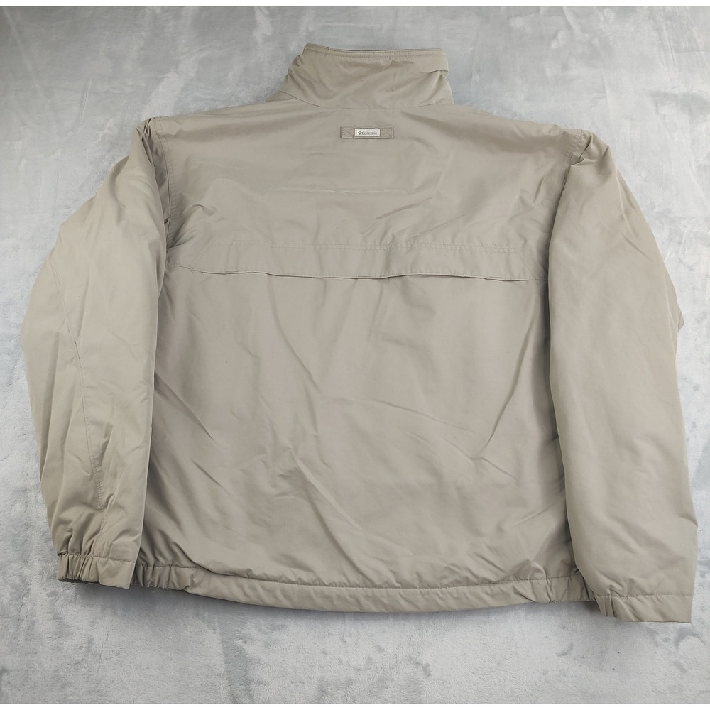 Columbia Sportswear Company Men's XL Tan Fleece Lined Zip Up Jacket Outdoor - Picture 2 of 11